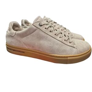 Birkenstock Beige Suede Sneakers with Gum Sole